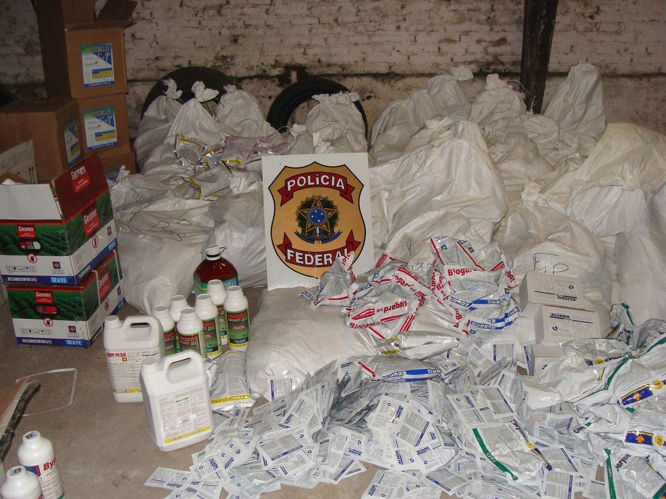 Opera&ccedil;&atilde;o da PF combate contrabando de agrot&oacute;xicos na Fronteira
