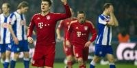 Toni Kroos comemora gol contra Hertha Berlim