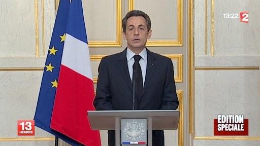 Sarkozy falou &agrave; TV sobre medidas antiterrorismo
