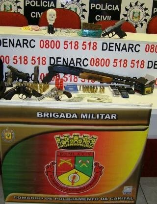Material foi apreendido com integrantes de quadrilha