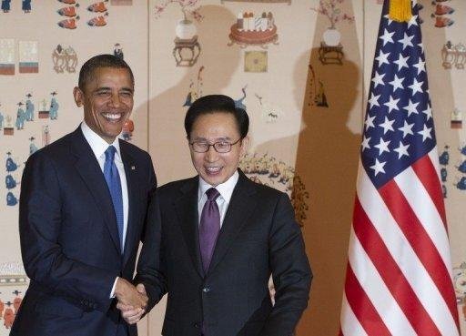 Presidente dos EUA encontrou-se com l&iacute;der sul-coreano