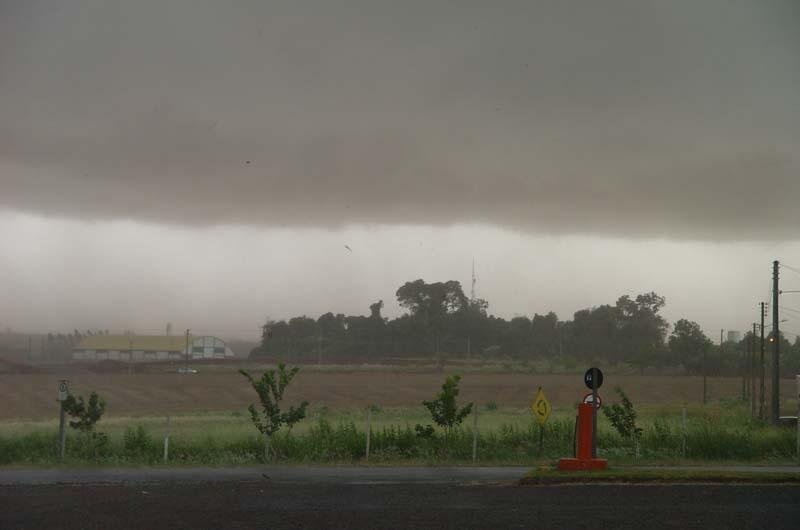 Em Santa Rosa os ventos atingiram 89 km/h