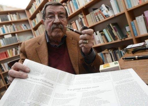 G&uuml;nter Grass divulgou poema em que critica postura de Israel contra o Ir&atilde;