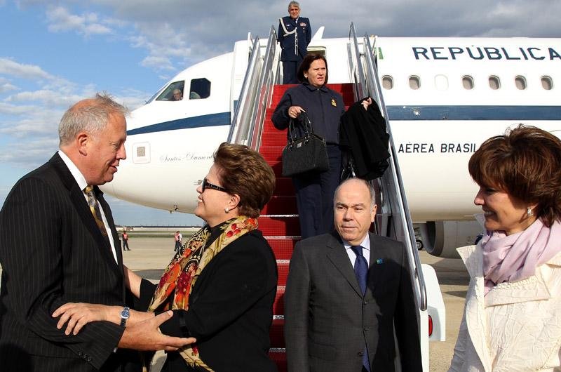 Dilma chegou no fim da tarde a Washington