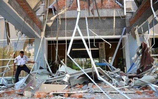 Pr&eacute;dio foi destru&iacute;do durante terremoto