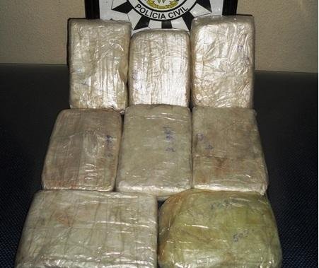 Droga estava enterrada em um terreno baldio no acesso a Julio de Castilhos