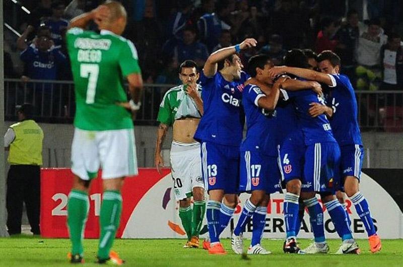 Time chileno derrotou o Atl&eacute;tico Nacional terminou em primeiro lugar no Grupo 8