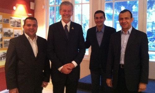Reuni&atilde;o com o pedetista Jos&eacute; Fortunati contou com a presen&ccedil;a do presidente nacional da PRB, Marcos Pereira 