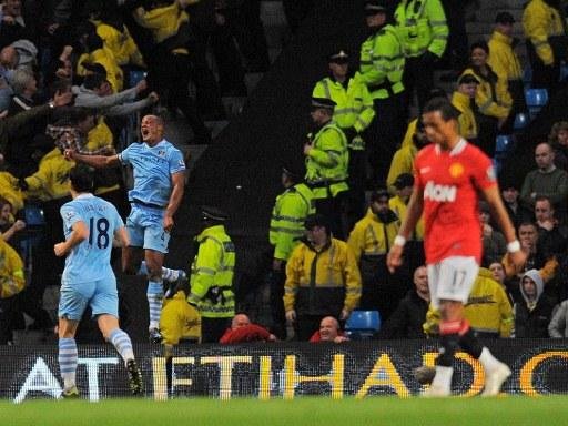 Kompany marcou o gol da vit&oacute;ria para o City
