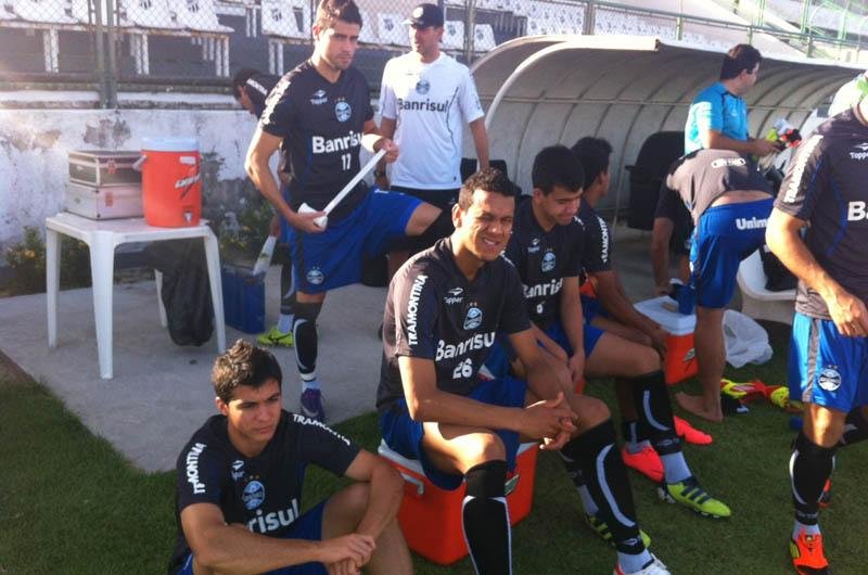 Gr&ecirc;mio treinou nesta ter&ccedil;a em Fortaleza