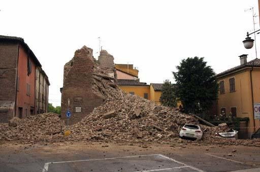 Terremoto destruiu monumentos hist&oacute;ricos da regi&atilde;o