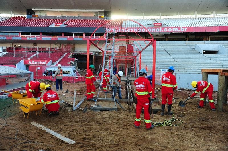 Reforma do Beira-Rio come&ccedil;a a alterar rotina dos jogos