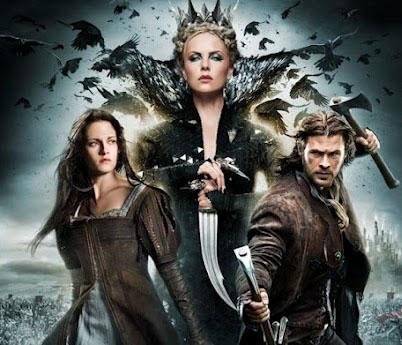 Kristen Stewart, Charlize Theron e Chris Hemsworth