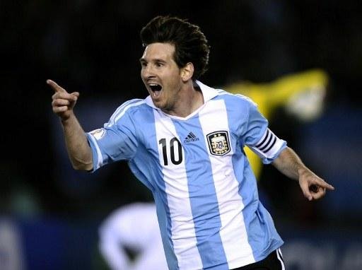 Messi comandou goleada da Argentina