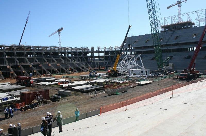 Com quase 80% das obras conclu&iacute;das, a Arena do Gr&ecirc;mio j&aacute; impressiona os torcedores
