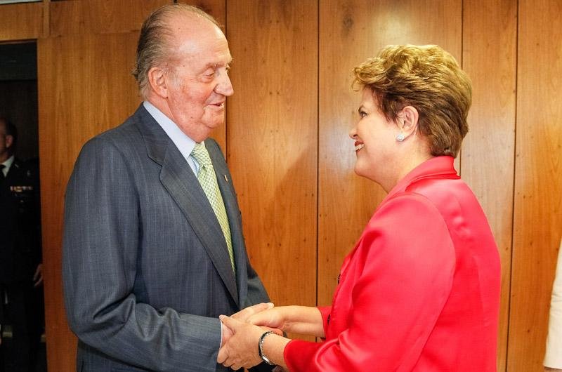 Dilma recepcionou o rei Juan Carlos, da Espanha