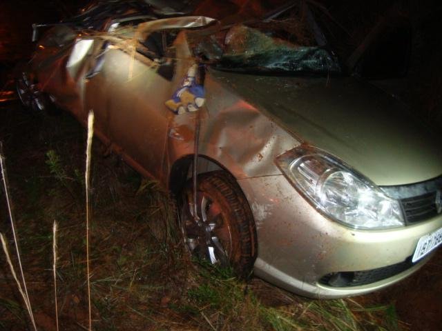 Acidente ocorreu durante a madrugada