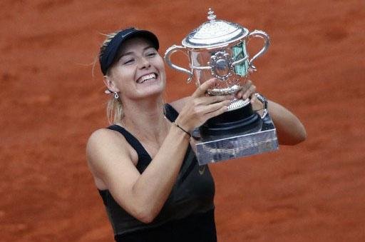Maria Sharapova conquistou o primeiro t&iacute;tulo de Roland Garros