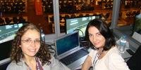 Irmãs Lara e Graciela trabalham na Rio+20 como audiodescritoras