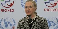 Hillary Clinton discursou em cúpula da ONU na Rio+20 nesta sexta-feira
