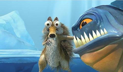 Scrat continua azarado nesta sequ&ecirc;ncia de anima&ccedil;&atilde;o &acute;A Era do Gelo 4&acute; que entra em cartaz nos cinemas hoje