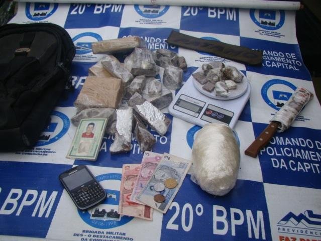 Material foi localizado em mochila
