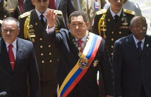 Presidente da Venezuela Hugo Ch&aacute;vez em cerim&ocirc;nia comemorativa ao Dia da Independ&ecirc;ncia do pa&iacute;s