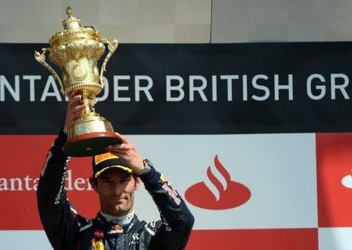 Australiano Marc Webber arrancou no final e venceu GP de Silverstone