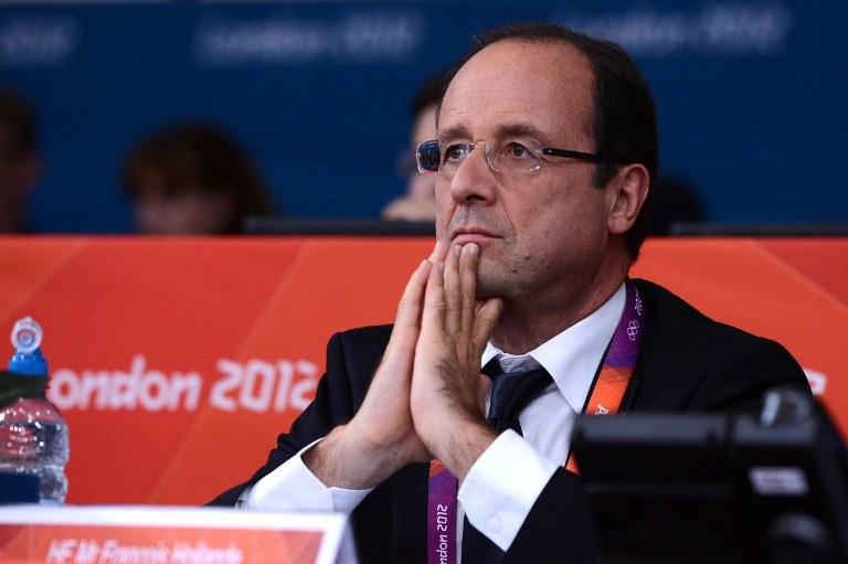 Presidente franc&ecirc;s, Fran&ccedil;ois Hollande, est&aacute; em Londres acompanhando disputas da delega&ccedil;&atilde;o francesa