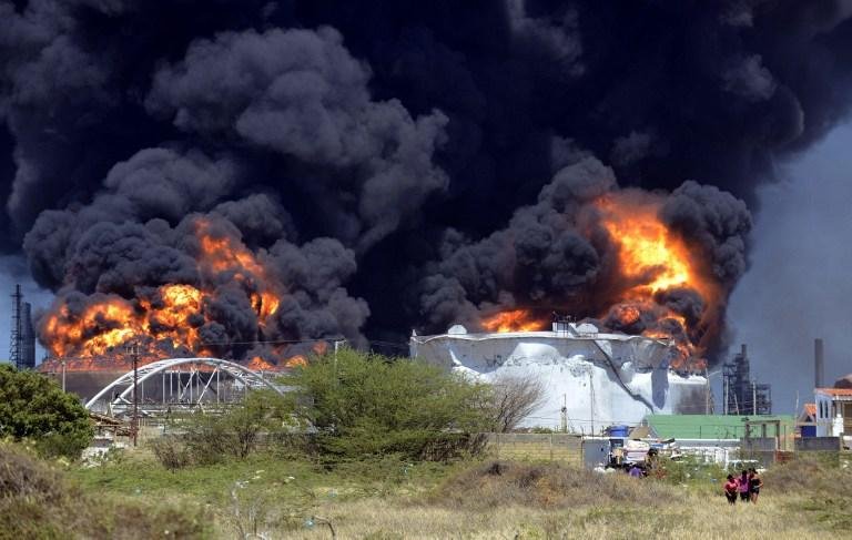 Vazamento de g&aacute;s provocou explos&atilde;o em refinaria no noroeste da Venezuela 
