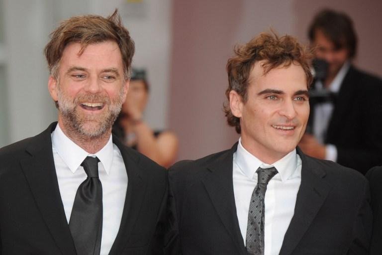 Diretor Thomas Anderson e ator Joaquin Phoenix  em Veneza