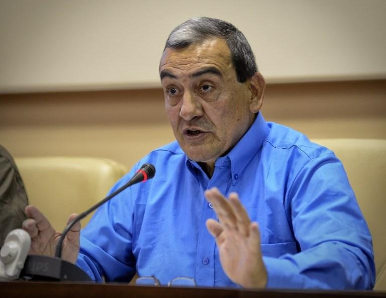 L&iacute;der das Farc nas negocia&ccedil;&otilde;es, Mauricio Jaramillo, em entrevista coletiva
