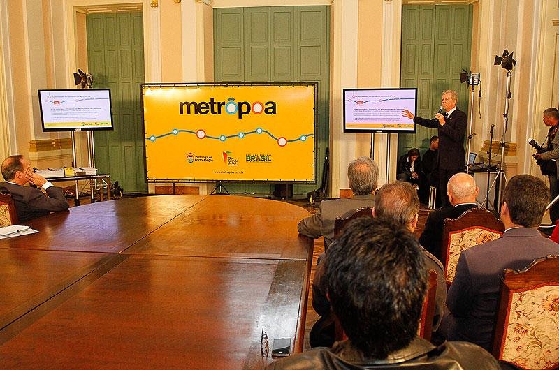 Projeto do metr&ocirc; de Porto Alegre est&aacute; liberado para receber propostas