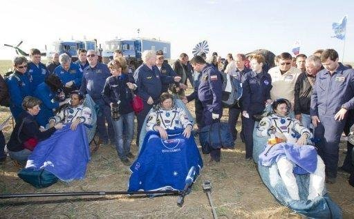 Equipe pousou no deserto do Cazaquist&atilde;o