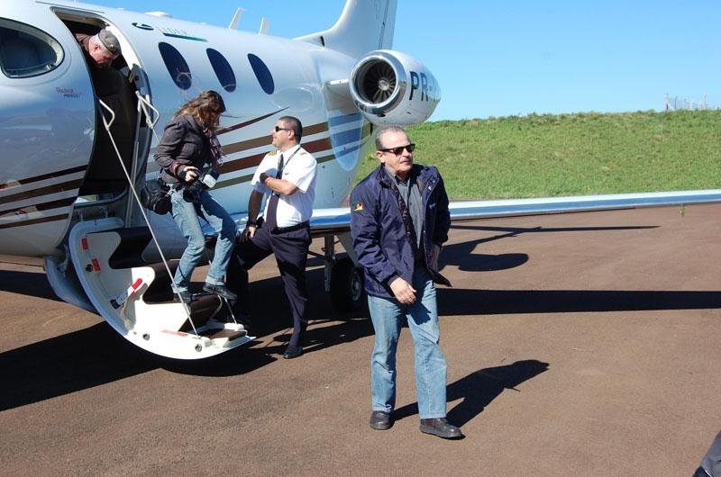 Governador desembarcou em Santa Rosa, de onde partiu para Porto Xavier