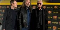 John Paul Jones, Robert Plant e Jimmy Page divulgaram novo filme em Londres