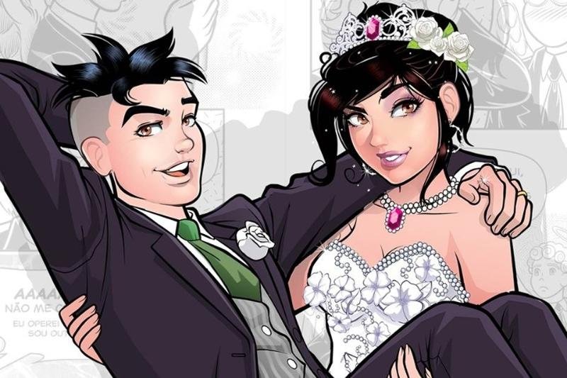 M&ocirc;nica e Cebolinha est&atilde;o de casamento marcado