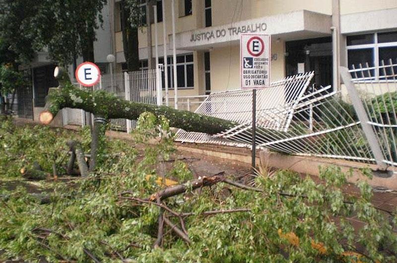 Temporal desta semana assolou interior do Estado