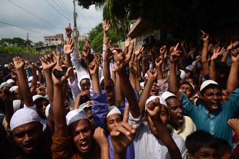 Dezenas de pessoas protestaram em Bangladesh contra filme anti-Isl&atilde;