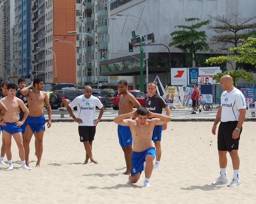 Jogadores reservas realizaram circuitos nas areais do Rio de Janeiro 
