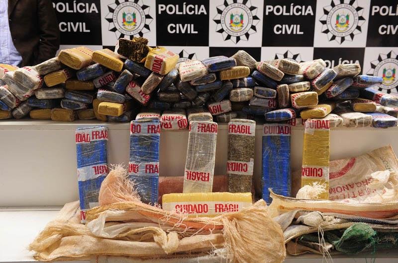 Pol&iacute;cia Civil apreende 150 quilos de maconha em Porto Alegre