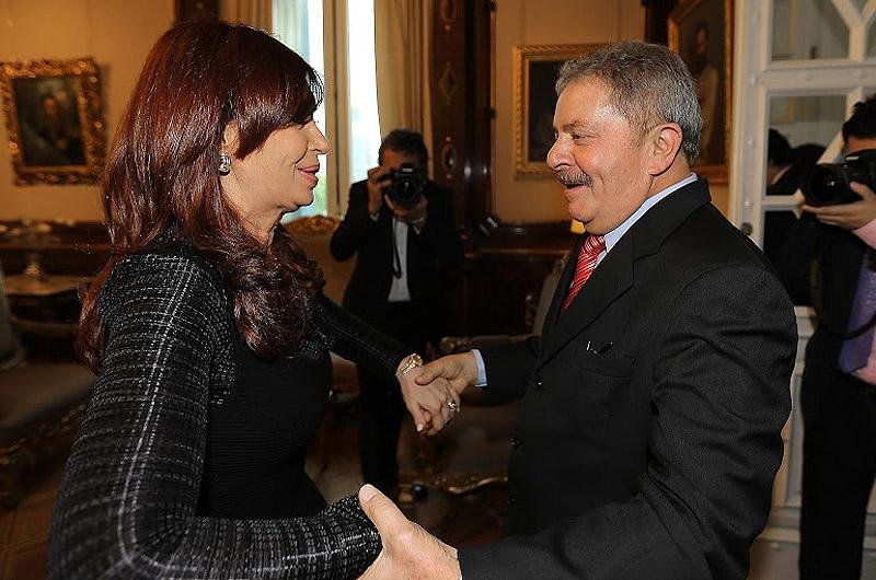 Lula visita presidente argentina Cristina Kirchner
