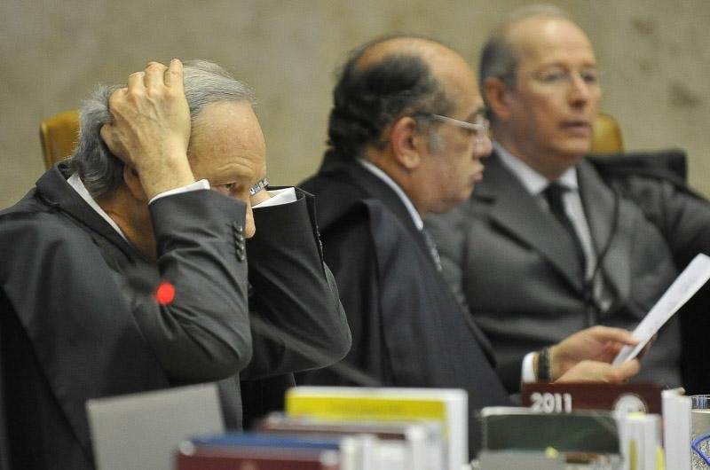 Ministro revisor do mensal&atilde;o, Ricardo Lewandowski, na sess&atilde;o desta quarta-feira no STF