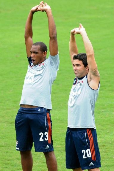 Deco voltou a treinar no Fluminense