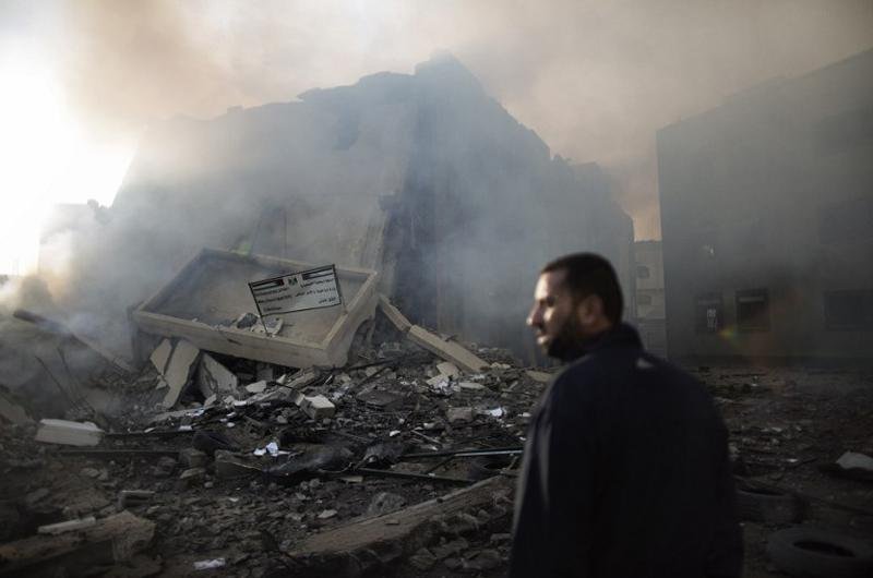Explos&otilde;es foram ouvidas em todo o territ&oacute;rio palestino