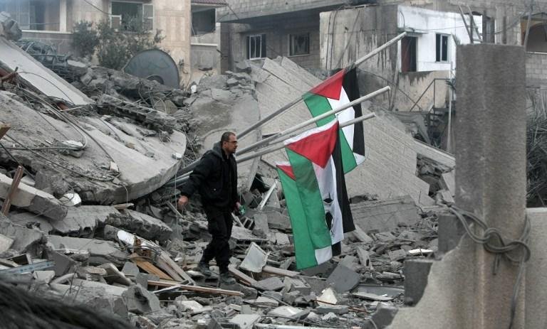 Ataque israelense destr&oacute;i sede do Hamas em Gaza