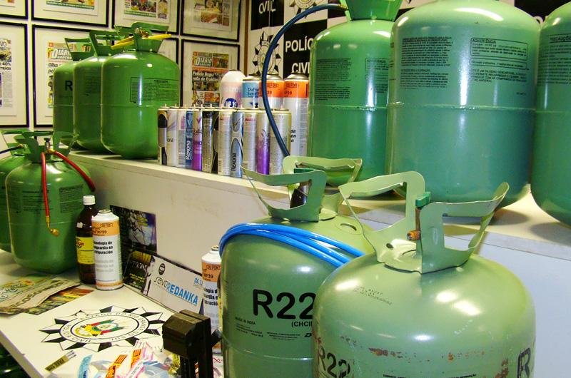 Denarc apreendeu 19 botij&otilde;es com cerca de 13 kg de clorodifluormetano cada um