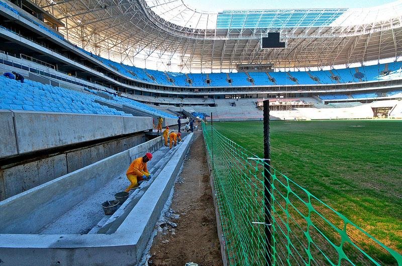 Superintend&ecirc;ncia do Trabalho tamb&eacute;m denunciou obras do novo est&aacute;dio do Gr&ecirc;mio por estrangeiros com visto irregular