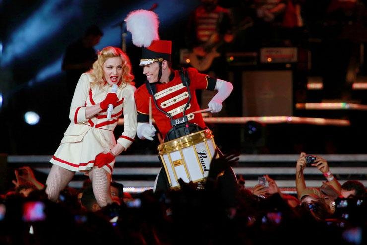 Madonna se apresentou duas vezes em S&atilde;o Paulo e uma no Rio, antes de chegar a Porto Alegre