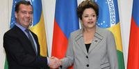 Dmitry Medvedev recebeu a presidente Dilma Rousseff na Rússia
